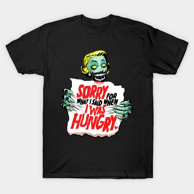 Sorry Zombie T-Shirt by butcherbilly